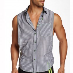 Incise Sleeveless Shirt