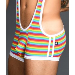 Pride Rainbow Stripe Singlet