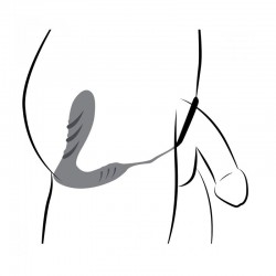 Vibrador prostático con control inalámbrico