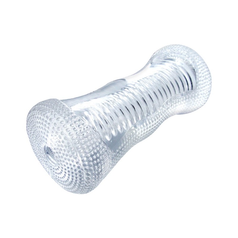 Masturbador transparente y ergonómico Palm Tec Masturbador transparente y ergonómico Palm Tec