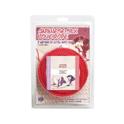 Cuerda bondage de seda 3mts Roja Japanese Silk Love Rope™