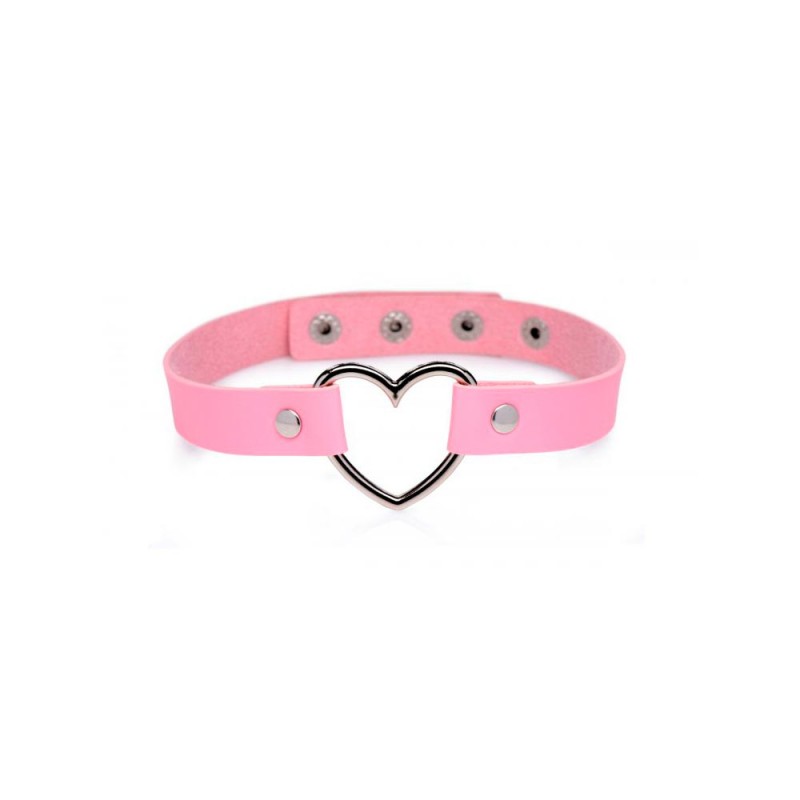 Collar BDSM Sweet Heart Pink Master Series Collar BDSM Sweet Heart Pink Master Series