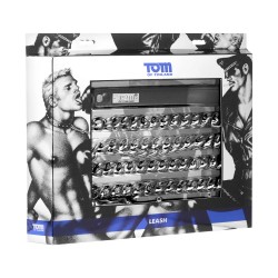 Correa con cadena de metal para collar Bondage Tom of Finland