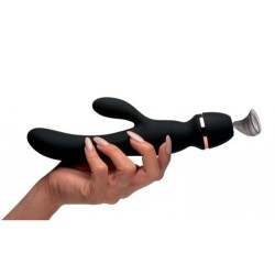 Estimulador triple rabbit, wand y aire clitoris Shegasm Supreme Inmi