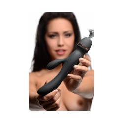 Estimulador triple rabbit, wand y aire clitoris Shegasm Supreme Inmi