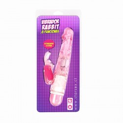 Conejito vibrador con estimulador Clítoris 8 Funciones