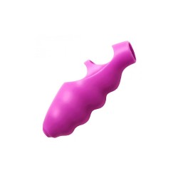 Dedo vibrador texturizado para punto G Frisky