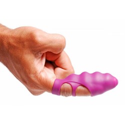 Dedo vibrador texturizado para punto G Frisky